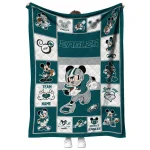 custom philadelphia eagles mickey crimson green white quilt blanket best selling