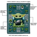custom philadelphia eagles yody baby pattern green quilt blanket best selling