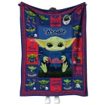 custom philadelphia phillies yody baby motif blue quilt blanket best selling