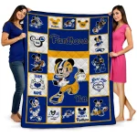 Custom Pittsburgh Panthers Mickey Crimson Royal Blue White Quilt Blanket 1 custom pittsburgh panthers mickey crimson royal blue white quilt blanket best selling