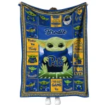 custom pittsburgh panthers yody baby pattern royal blue quilt blanket best selling