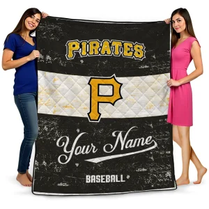custom pittsburgh pirates snoopy victory black white quilt blanket best selling