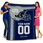 Custom Rice Owls Helmet Theme Navy Blue Quilt Blanket 1 custom rice owls helmet theme navy blue quilt blanket best selling