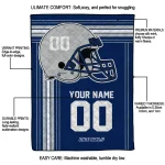 custom rice owls helmet theme navy blue quilt blanket best selling