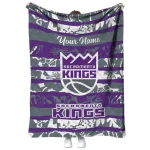 custom sacramento kings layered florals purple white quilt blanket best selling