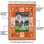 custom sam houston bearkats snoopy coach orange quilt blanket best selling