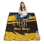 custom san diego padres brushstroke layers brown quilt blanket best selling