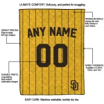 custom san diego padres pin dot quilt blanket best selling