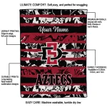 custom san diego state aztecs layered florals red white quilt blanket best selling
