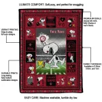 custom san diego state aztecs snoopy coach red quilt blanket best selling