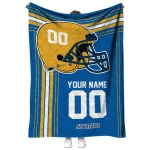 custom san jose state spartans helmet theme blue quilt blanket best selling