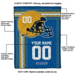 custom san jose state spartans helmet theme blue quilt blanket best selling