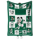 custom saskatchewan roughriders mickey crimson green white quilt blanket best selling