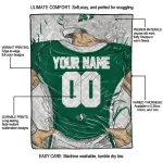 custom saskatchewan roughriders player sketch green gray quilt blanket best selling