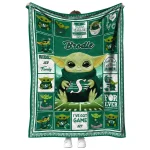 custom saskatchewan roughriders yody baby pattern green quilt blanket best selling