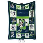 custom seattle seahawks mickey crimson blue white quilt blanket best selling