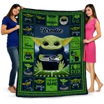 custom seattle seahawks yody baby pattern blue quilt blanket best selling