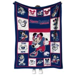 custom south alabama jaguars mickey crimson blue white quilt blanket best selling