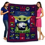 Custom South Alabama Jaguars Yody Baby Pattern Blue Quilt Blanket 1 custom south alabama jaguars yody baby pattern blue quilt blanket best selling