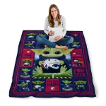 custom south alabama jaguars yody baby pattern blue quilt blanket best selling