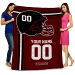 custom south carolina gamecocks helmet theme garnet quilt blanket best selling
