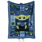 custom tampa bay rays yody baby motif navy quilt blanket best selling