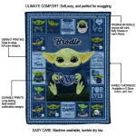 custom tampa bay rays yody baby motif navy quilt blanket best selling