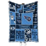 custom tennessee titans helmet passion navy quilt blanket best selling