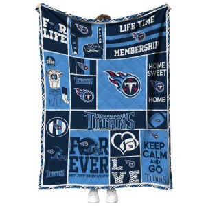 custom tennessee titans helmet passion navy quilt blanket fashion forward
