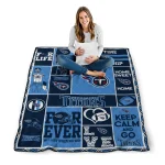custom tennessee titans helmet passion navy quilt blanket best selling