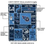 custom tennessee titans helmet passion navy quilt blanket best selling