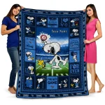custom tennessee titans snoopy coach navy quilt blanket best selling