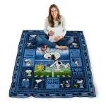 custom tennessee titans snoopy coach navy quilt blanket best selling