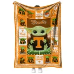 custom tennessee volunteers yody baby pattern orange quilt blanket best selling