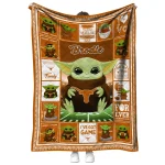 custom texas longhorns yody baby pattern orange quilt blanket best selling