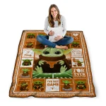 custom texas longhorns yody baby pattern orange quilt blanket best selling