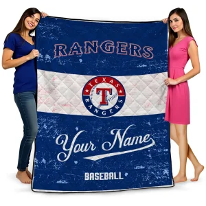 custom texas rangers snoopy victory blue white quilt blanket best selling