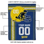 custom toledo rockets helmet theme blue quilt blanket best selling
