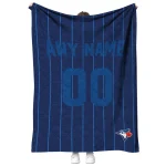 custom toronto blue jays pin dot quilt blanket best selling