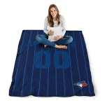 custom toronto blue jays pin dot quilt blanket best selling