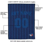 custom toronto blue jays pin dot quilt blanket best selling