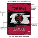 custom toronto raptors grunge patch red white quilt blanket best selling