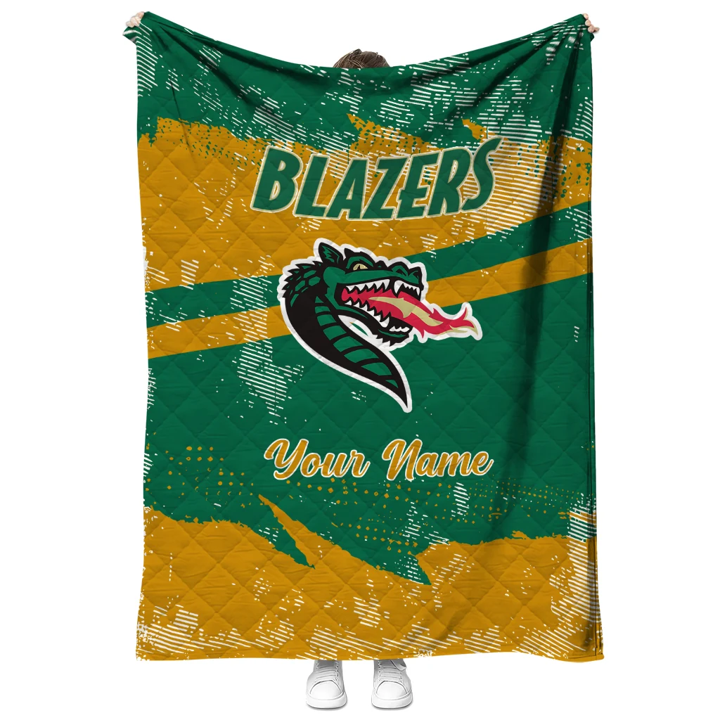 custom uab blazers brushstroke layers green quilt blanket fashion forward
