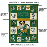 custom uab blazers mickey crimson green white quilt blanket best selling