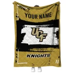 custom ucf knights grunge patch gold white quilt blanket best selling