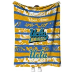 custom ucla bruins layered florals blue white quilt blanket best selling