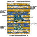 custom ucla bruins layered florals blue white quilt blanket best selling