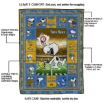 custom ucla bruins snoopy coach blue quilt blanket best selling