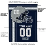 custom uconn huskies helmet theme blue quilt blanket best selling