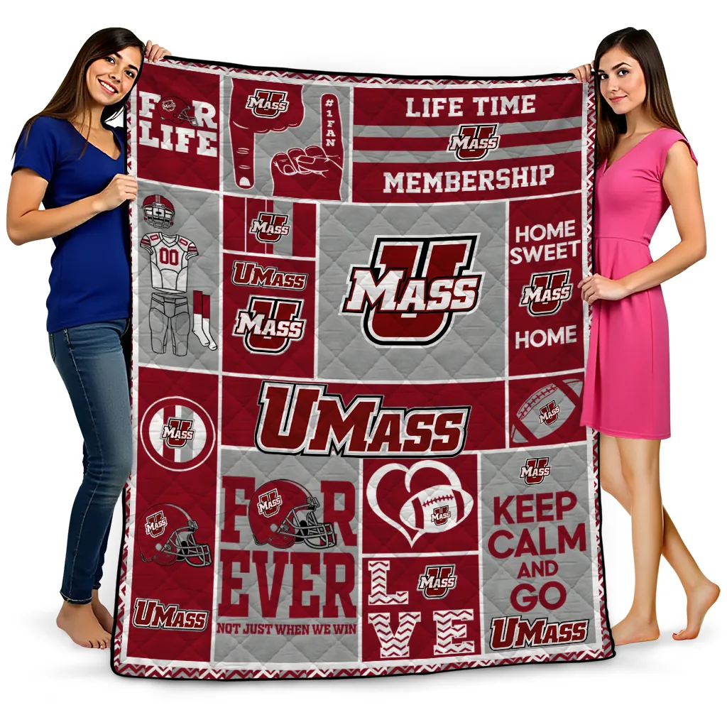 custom umass minutemen helmet passion red quilt blanket best selling custom umass minutemen helmet passion red quilt blanket best selling